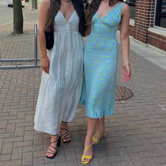 Faithfull the Brand Satin Midi Dress - Picture 3 of 3